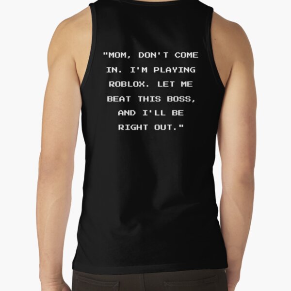 Roblox Death Tank Tops Redbubble - muscle shirt with diamond necklace roblox