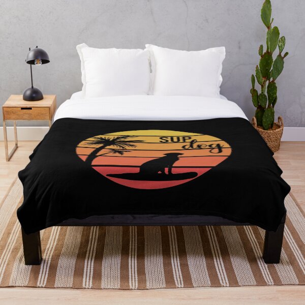 Item preview, Sup Dog Retro Sunset Stand up paddle Lover SUP Paddleboard Gift designed and sold by GikaDesigns.