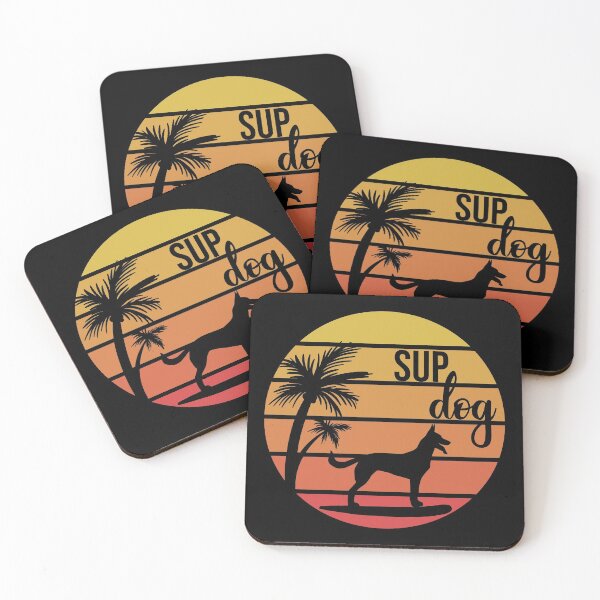 Item preview, Sup Dog Retro Sunset Stand up paddle Lover SUP Paddleboard Gift designed and sold by GikaDesigns.