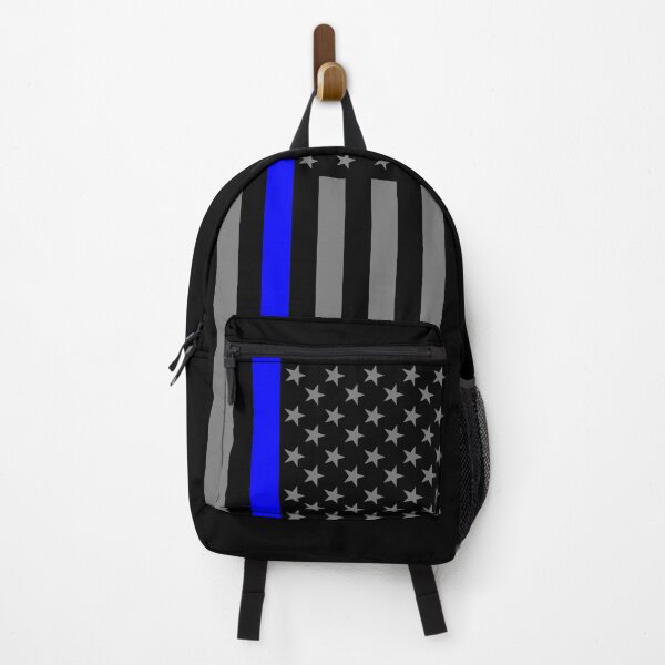 Item preview, The Symbolic Thin Blue Line on American Flag designed and sold by Garaga.