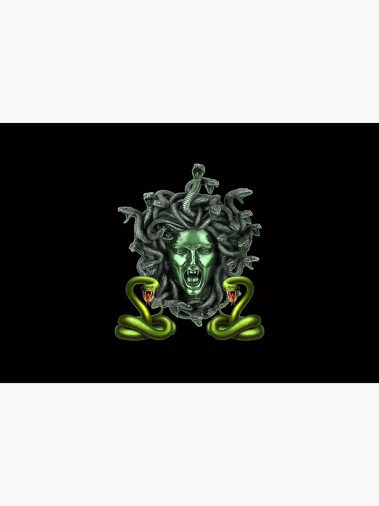 Green Snake Medusa Gorgon  Mask for Sale by Atteestude