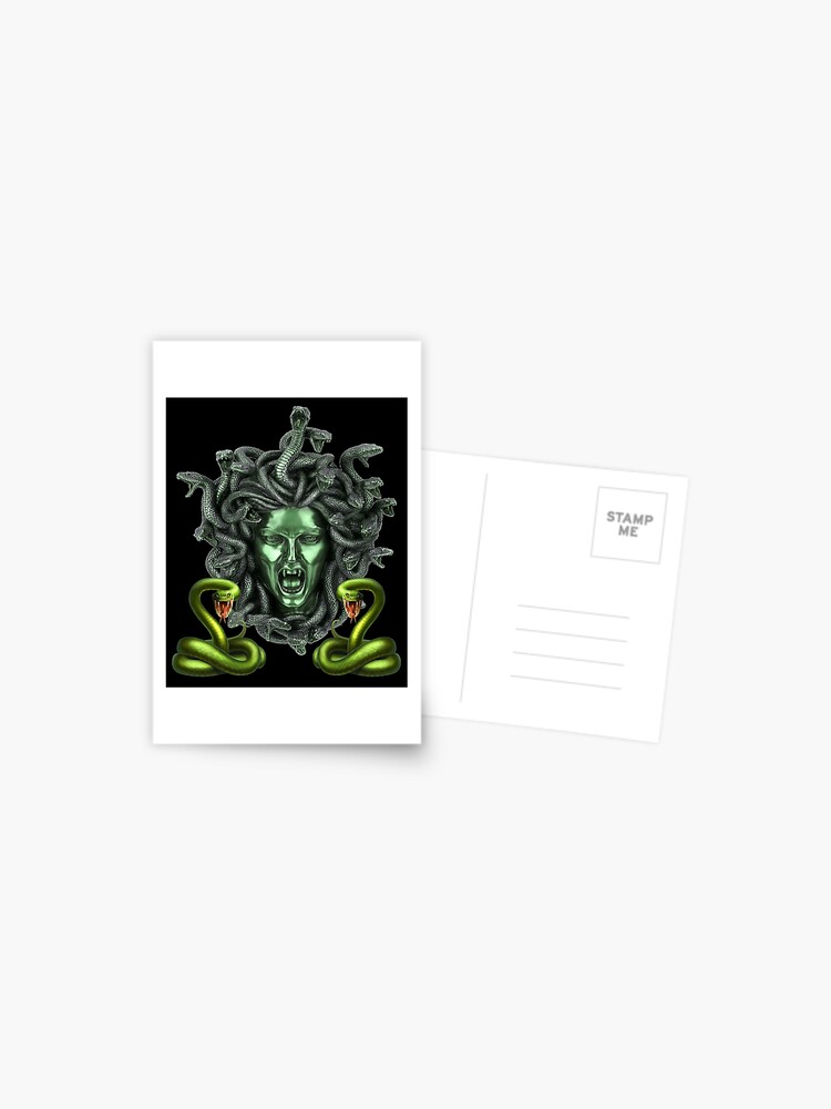 Green Snake Medusa Gorgon | Postcard