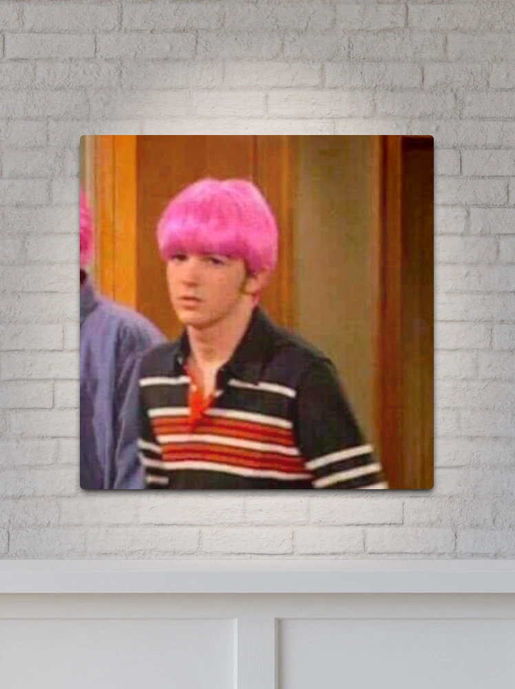 Drake s Pink Wig Moment Metal Print