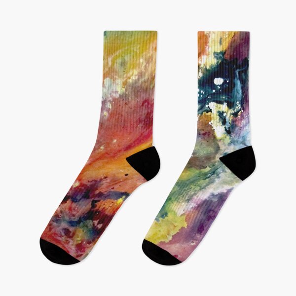 Item preview, Abstract Galaxy Painting in Red, Yellow, Black, and White designed and sold by Hannah Rothstein.