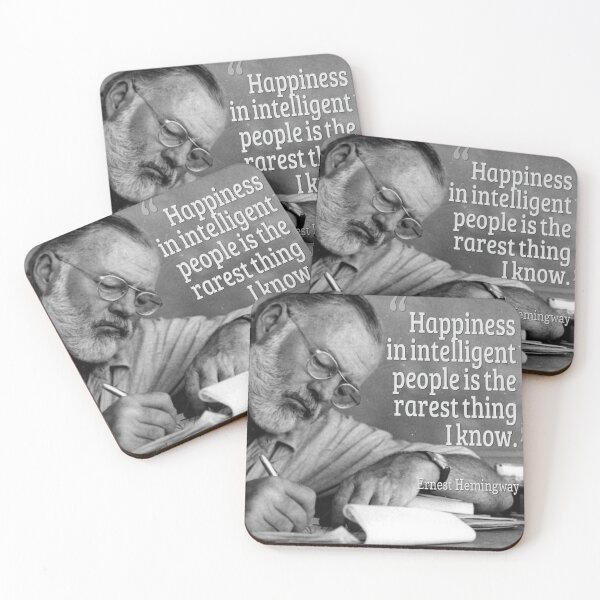 Item preview, Hemingway / Happiness  designed and sold by ArtWithHearts11.