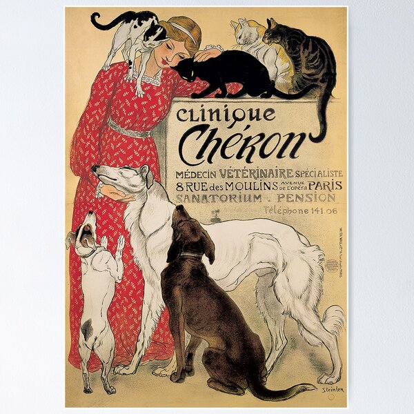 Vista previa del artículo con la obra «Clinique Cheron - Theophile Steinlen», diseñado y vendido por CJET.