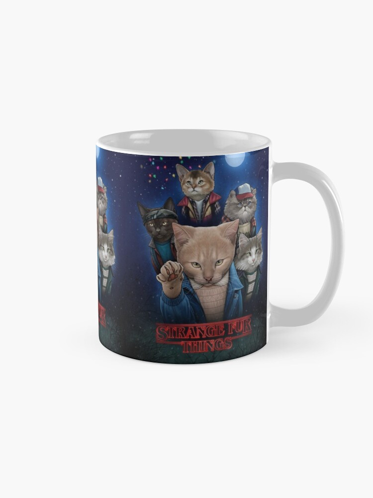 Alternate view of Strange Fur Things Mug