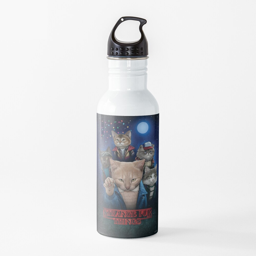 Strange Fur Things Water Bottle