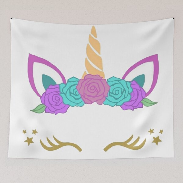 Item preview, Floral Unicorn Face designed and sold by MLD112.