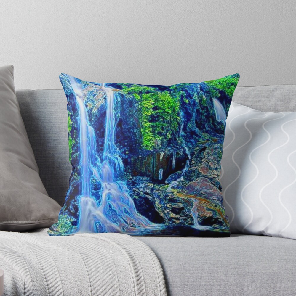 WATERFALL Throw Pillow