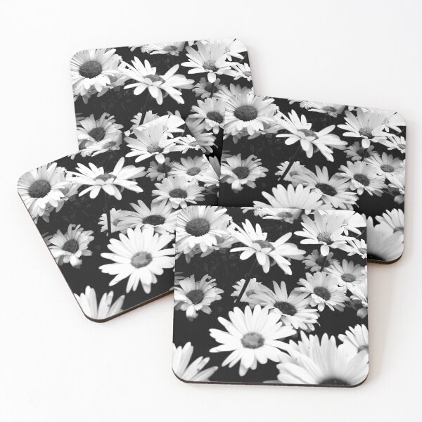 Item preview, Black and white daisies designed and sold by Natalie Stark.
