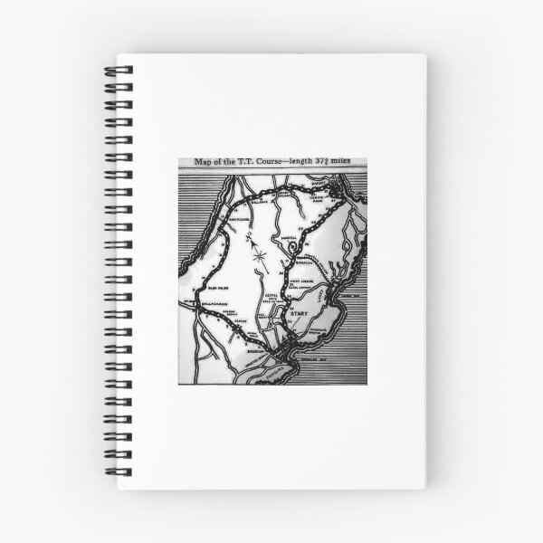 Item preview, Isle of Man TT Race Map designed and sold by creativesean.