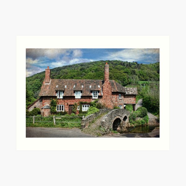 The Packhorse Bridge, Allerford, Somerset Art Print