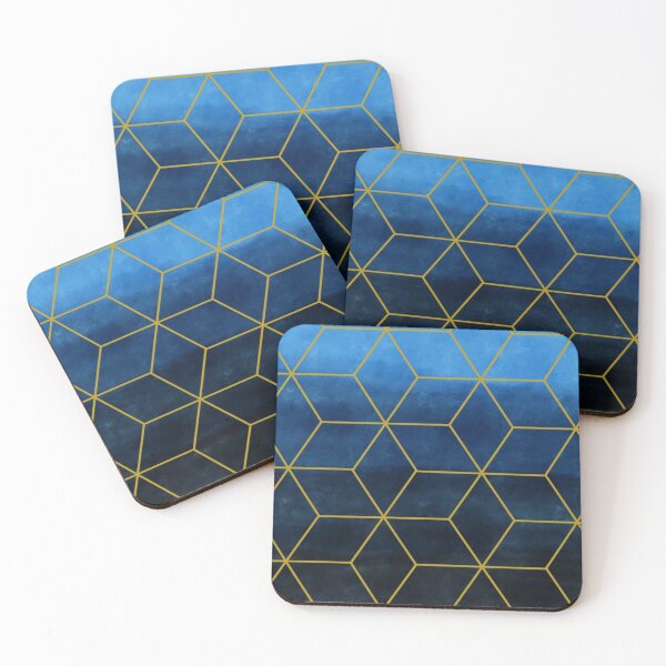 Item preview, Blue ombre watercolor pattern designed and sold by MLD112.