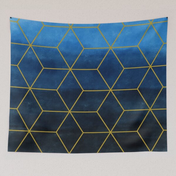 Item preview, Blue ombre watercolor pattern designed and sold by MLD112.