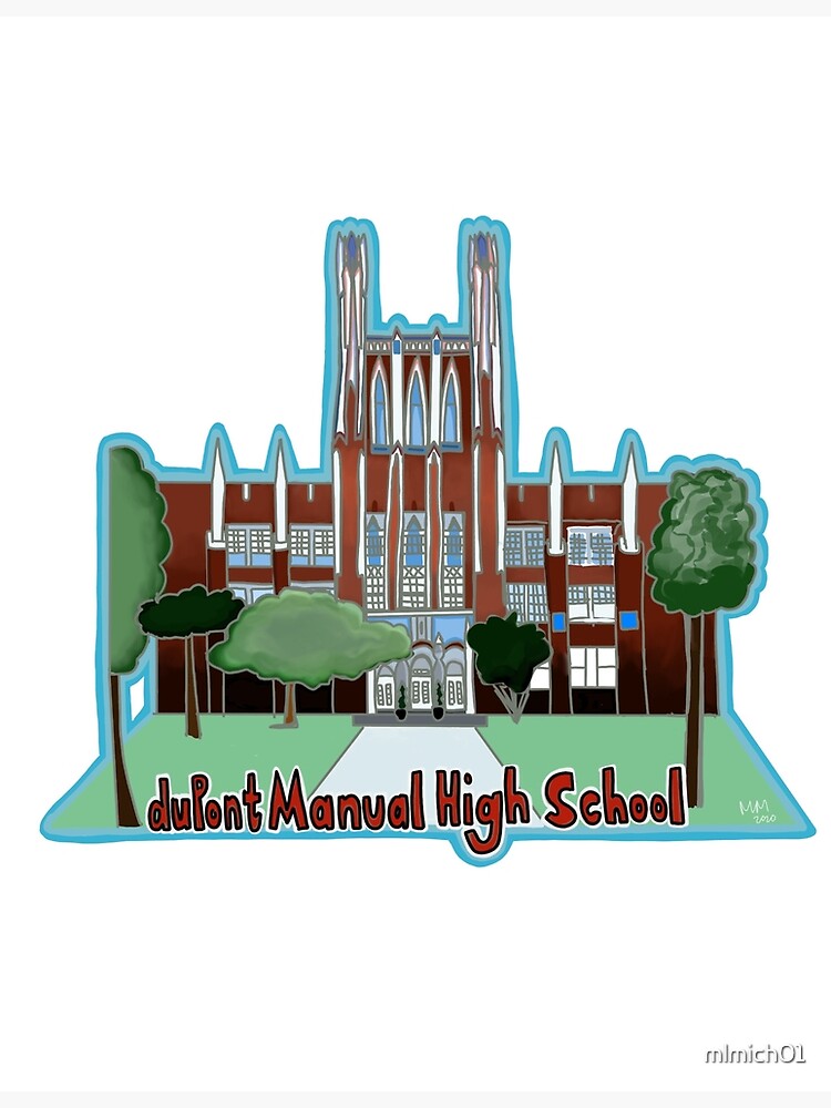 "duPont Manual High School dmhs Building" Poster by mlmich01 Redbubble