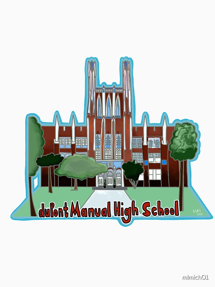 "duPont Manual High School dmhs Building" Pullover Hoodie for Sale by