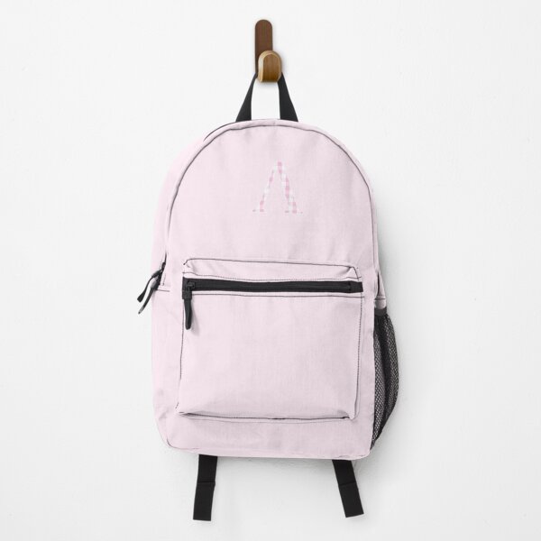Artikelvorschau, Der Buchstabe Lambda - Monogramm in rosa und weißem Gingham entworfen und verkauft von Bumblefuzzies.