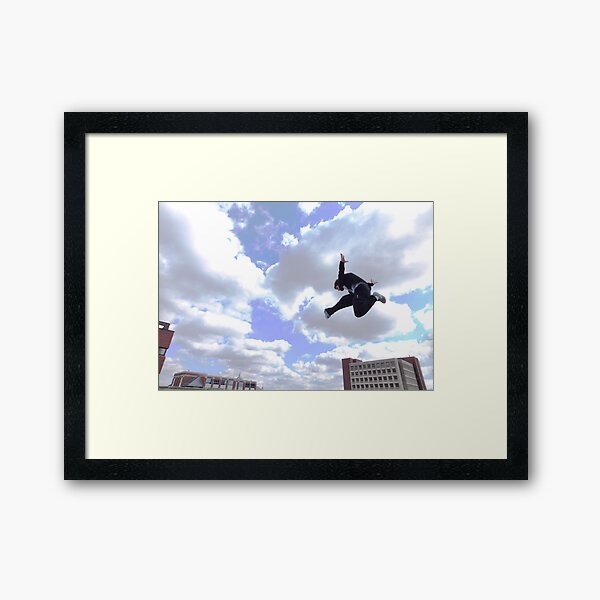 Parkour Jump Framed Art Print