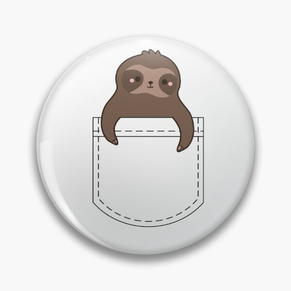 Item preview, Sloth Cute Kawaii Pocket Sloth designed and sold by AutonomousN.