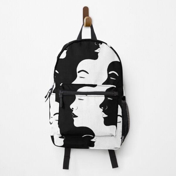 Item preview, White and black women faces pattern designed and sold by LaBeauteEtMoi.