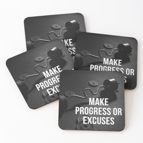 Item preview, Make progress or excuses. designed and sold by NaomiWallace321.