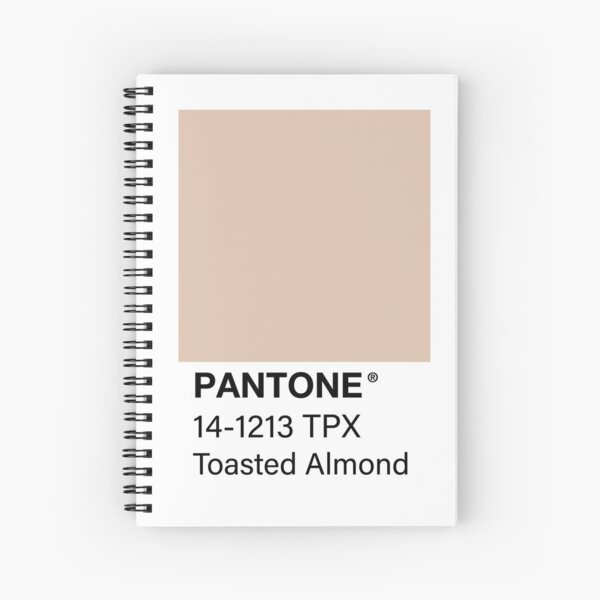 Toasted Almond Pantone Color Swatch Spiral Notebook