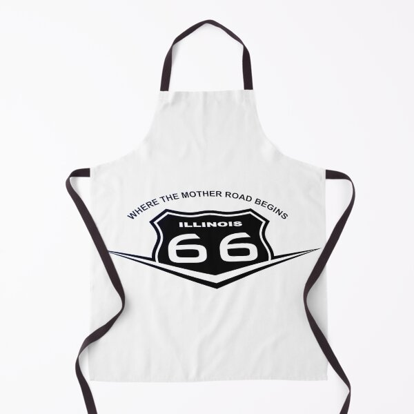 Artikelvorschau, Route 66-Schild, schwarz auf weiß entworfen und verkauft von Brian Scantlebury.