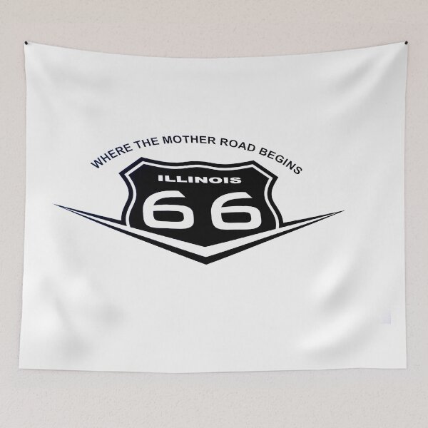 Item preview, Route 66 sign, black on white designed and sold by Brian Scantlebury.