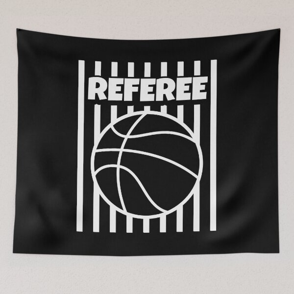 Item preview, Referee Basketball Ball Gear Outfit Shirt Tshirt WHITE designed and sold by we1000.