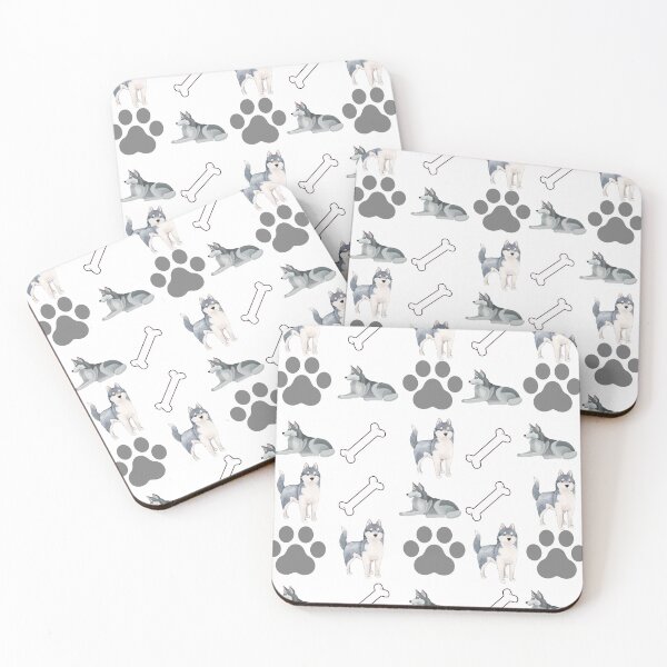 Item preview, Husky dog pattern designed and sold by Beyond Words.