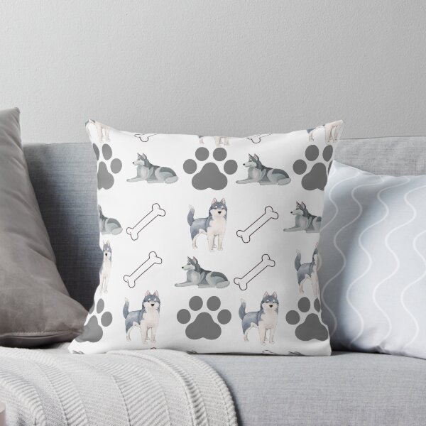 Item preview, Husky dog pattern designed and sold by Beyond Words.