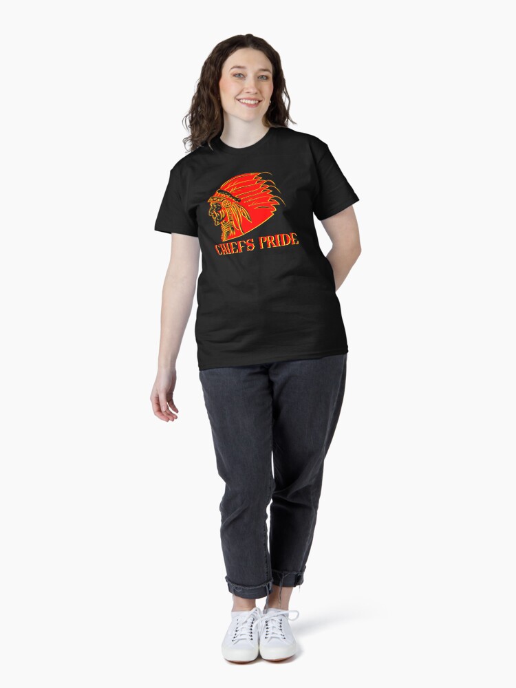Thumbnail 4 of 7, Classic T-Shirt, Chiefs Pride Text Art designed and sold by KCSportswear.