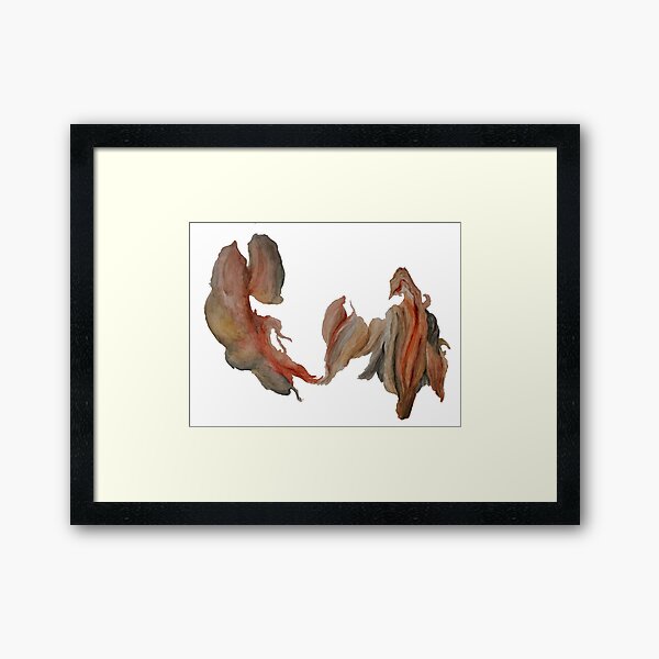 Abstrakte Blumenstudie 02 Gerahmter Kunstdruck
