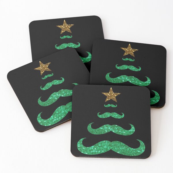 Item preview, mustache christmas tree designed and sold by Gossip Rag.