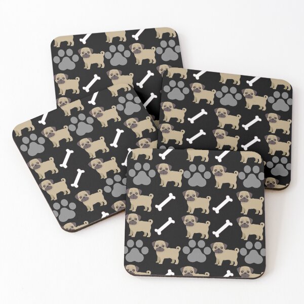 Item preview, Pug dog pattern designed and sold by Beyond Words.