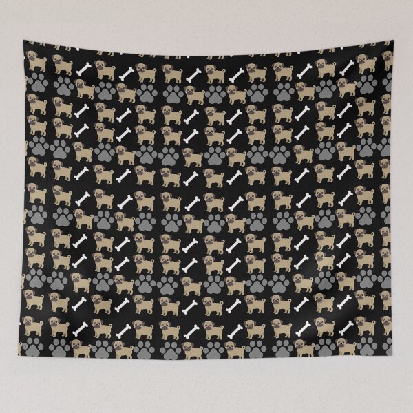 Item preview, Pug dog pattern designed and sold by Beyond Words.