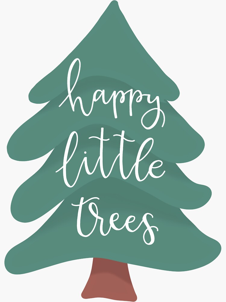 Disover Happy Little Trees Sticker