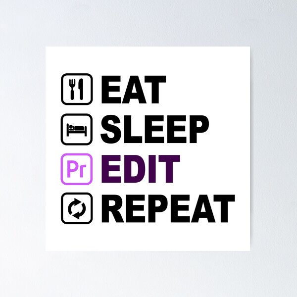 Item preview, Eat, Sleep, Edit, Repeat T-shirt designed and sold by The Editor's Soft-Wear.