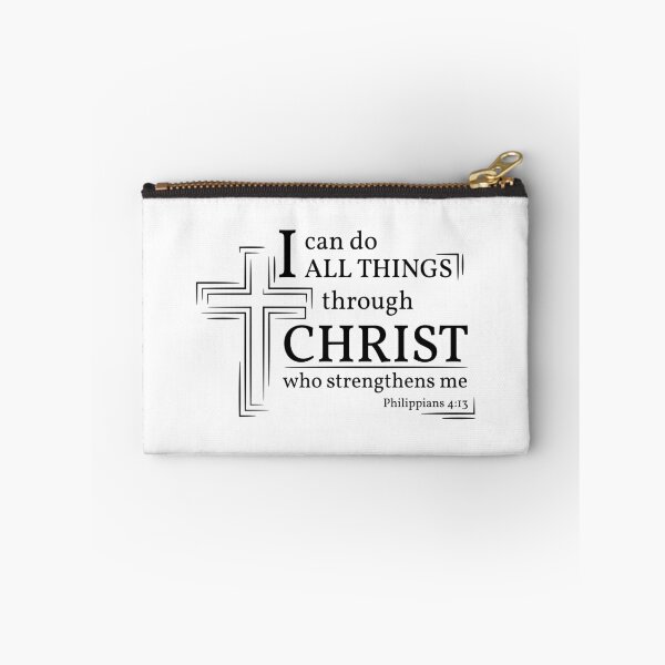 Item preview, I Can Do All Things Through Christ Who Strengthens Me Philippians 4:13 Black Text designed and sold by Driskyle.