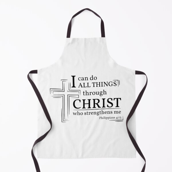 Item preview, I Can Do All Things Through Christ Who Strengthens Me Philippians 4:13 Black Text designed and sold by Driskyle.