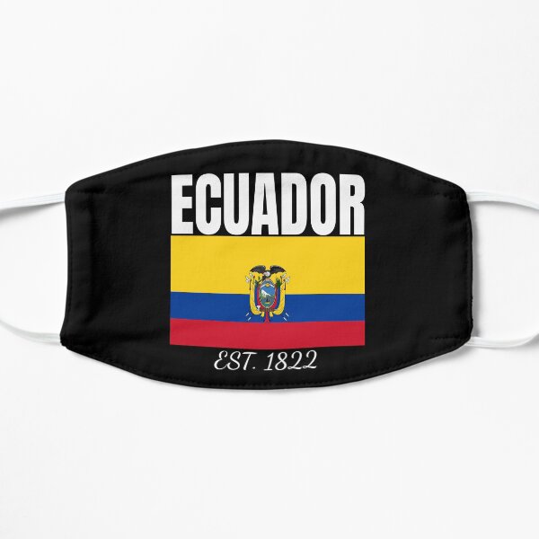 Ecuador EST. 1822 Independence Ecuadorian Flag T Shirt Merch Flat Mask