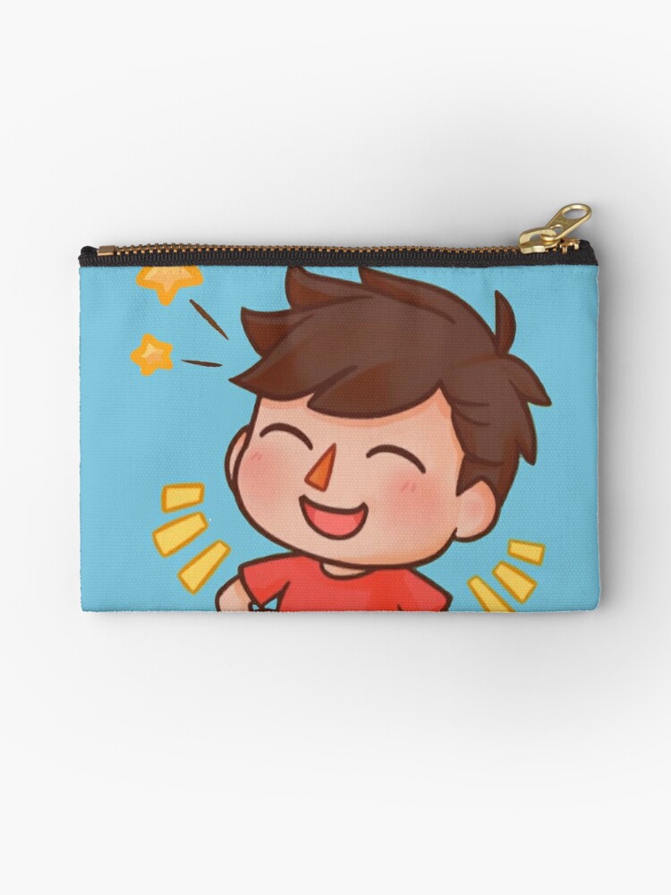 Albert Flamingo Youtuber Zipper Pouch By Moatazes Redbubble - roblox witching hour rats