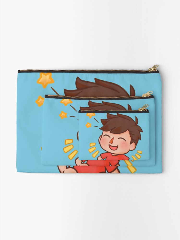 Albert Flamingo Youtuber Zipper Pouch By Moatazes Redbubble - roblox witching hour rats