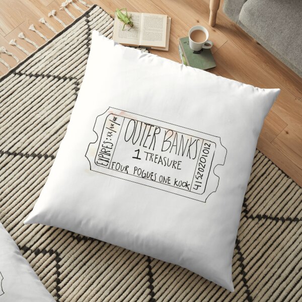 OUTER BANKS TICKET  Floor Pillow