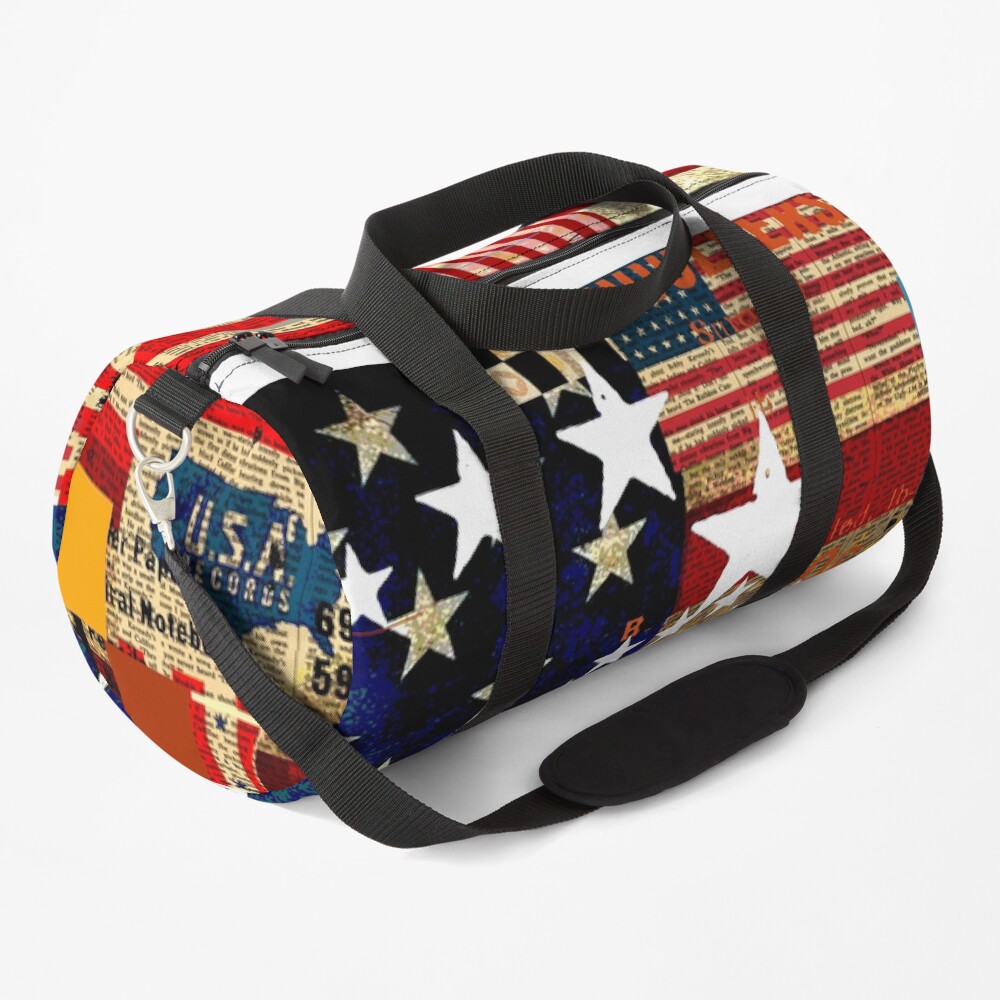 "AMERICAN FLAG" Duffle Bag by MarkAndrewAllen Redbubble