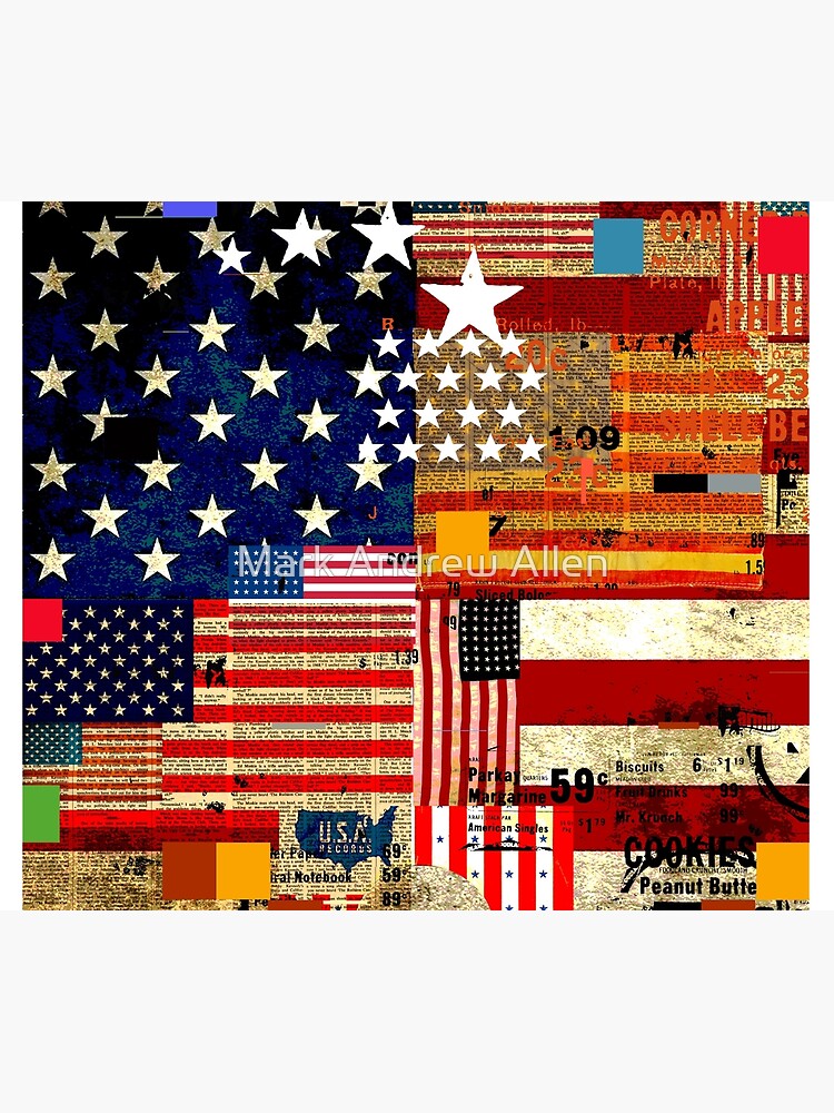 Thumbnail 5 of 5, Shower Curtain, AMERICAN FLAG designed and sold by Mark Andrew Allen.