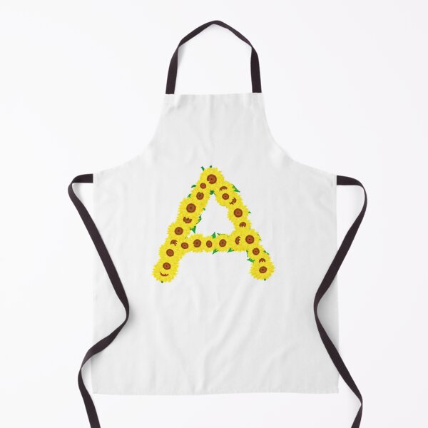 Item preview, Sunflowers Initial Letter A (White Background) designed and sold by ArtByLM.