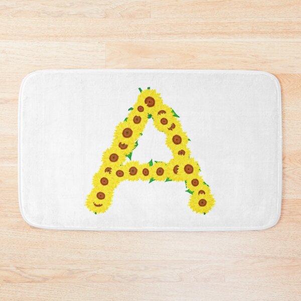Item preview, Sunflowers Initial Letter A (White Background) designed and sold by ArtByLM.
