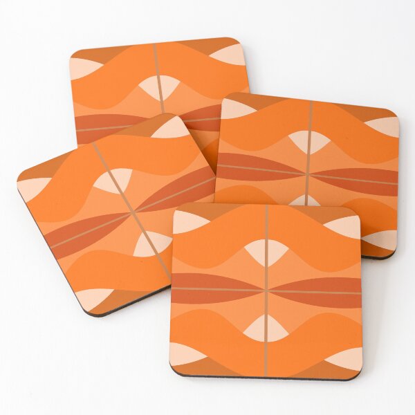 Item preview, Mid century modern orange vibe designed and sold by likebakerdo.